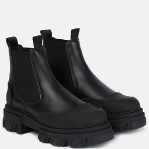 Ganni Black Chelsea Boots